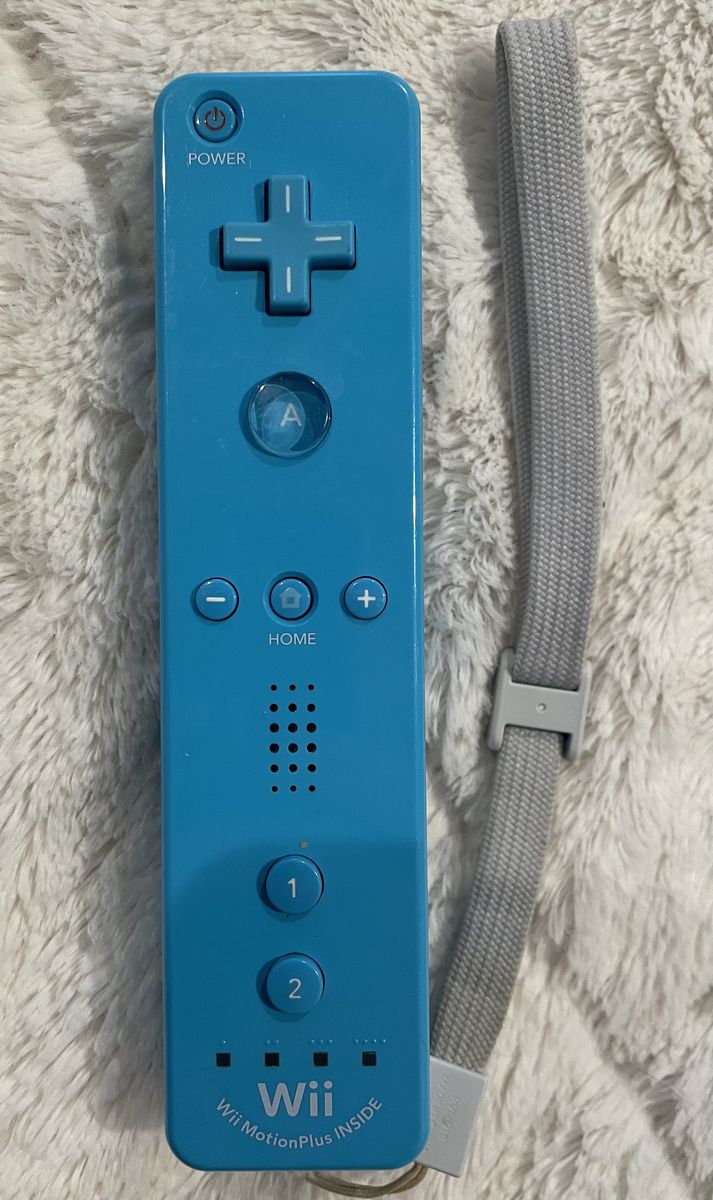 Nintendo Wii Blue Remote W/Motion Plus