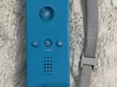 Nintendo Wii Blue Remote W/Motion Plus