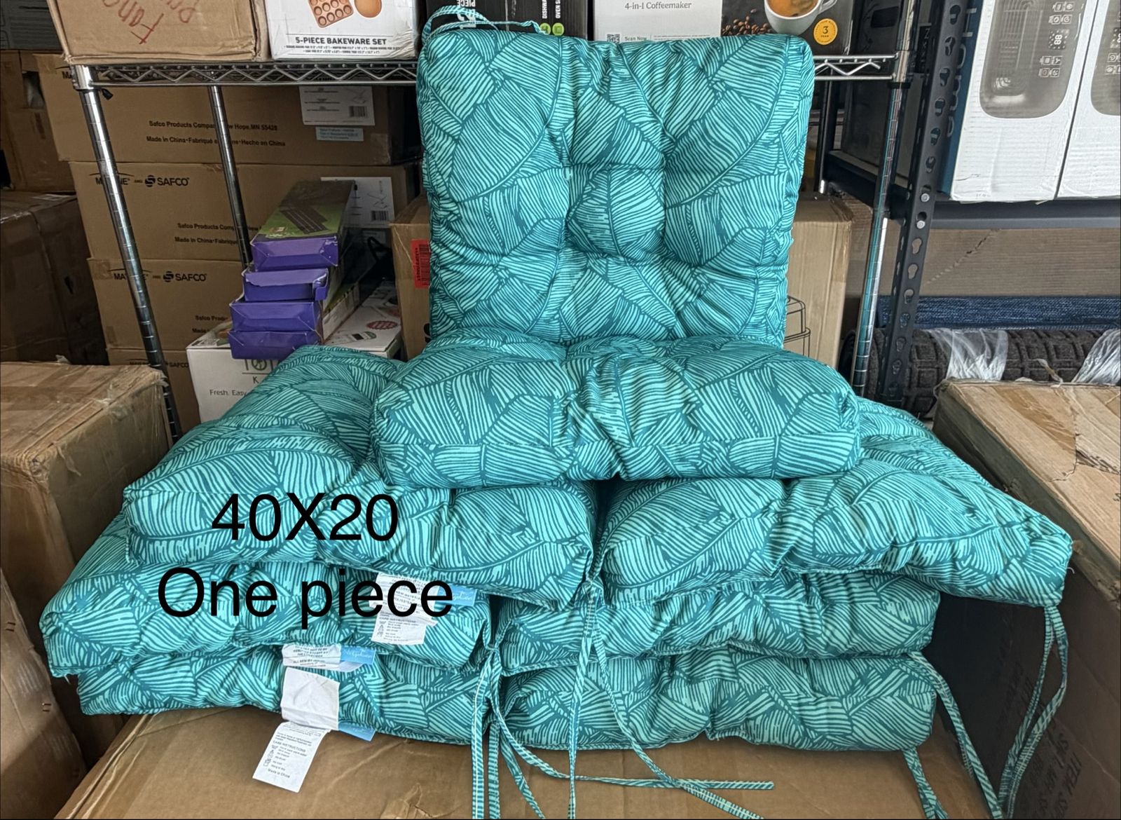 Multiple outdoor cushions