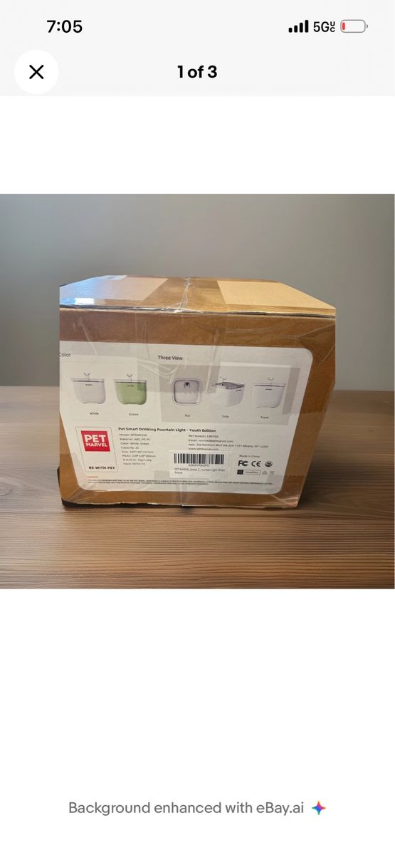 Pet Smart Drinking Fountain WitH Light NeW