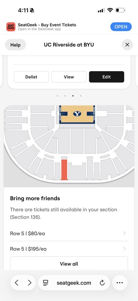 BYU vs UCR Basketball Tickets - 12/13