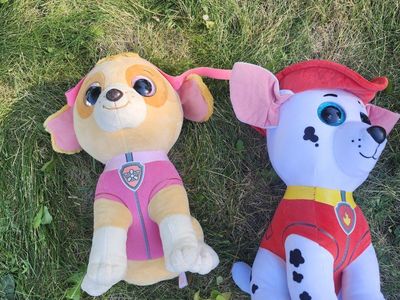 PAW Patrol Plush Toys - Skye & Marshall Stuffed Animals Set of 2