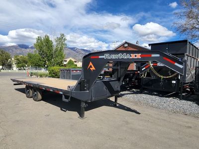2026 RawMaxx 22' Gooseneck DTX Deckover 14K Hydrau
