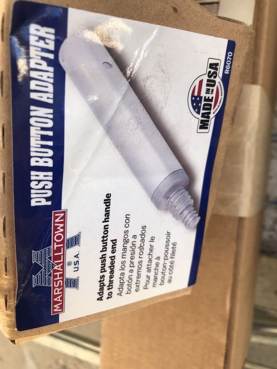 Marshalltown push button adapter tool adapter take pole fit on anything