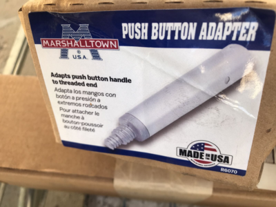Marshalltown push button adapter tool adapter take pole fit on anything