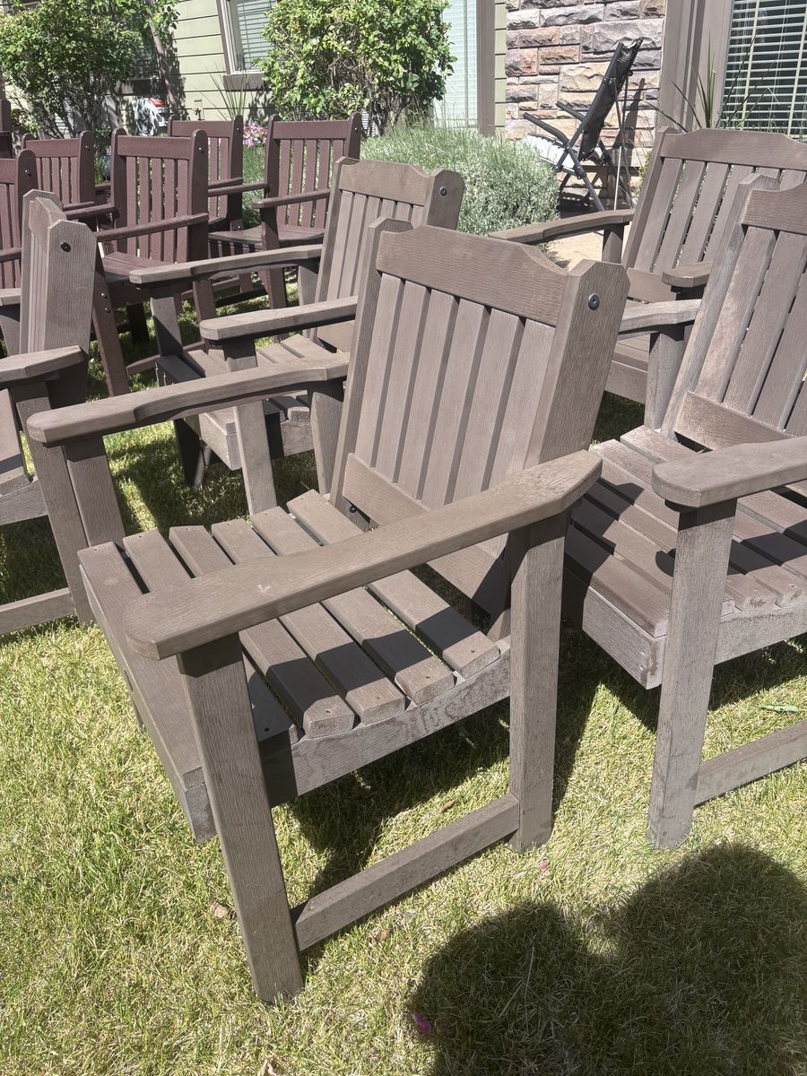 6 Highwood Outdoor Patio Arm Chairs
