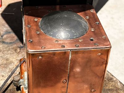 Antique ships compass lamp