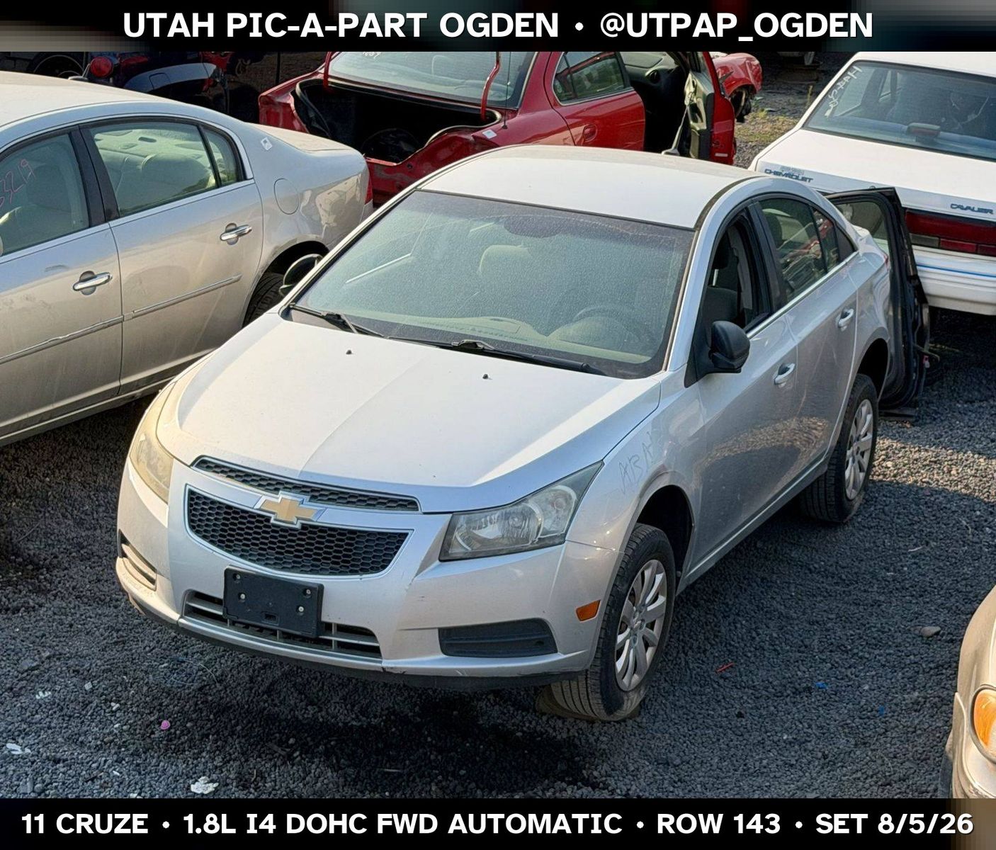 Just In! 2011 Chevrolet Cruze Parts - UTPAP Ogden
