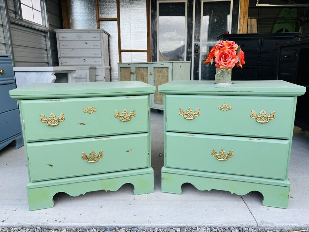 Sage Pair Of Nightstands
