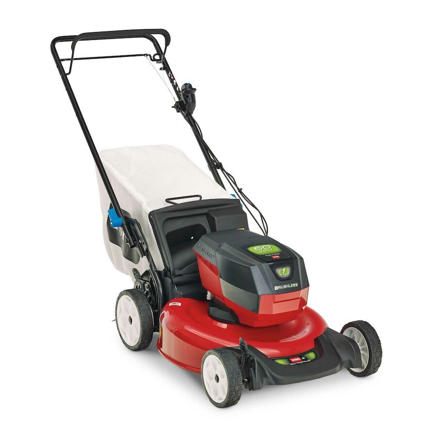 21357 - Brand new Toro 21" Flex Force SmartStow Self-propel Lawn mower with 5.0 Ah battery and charger