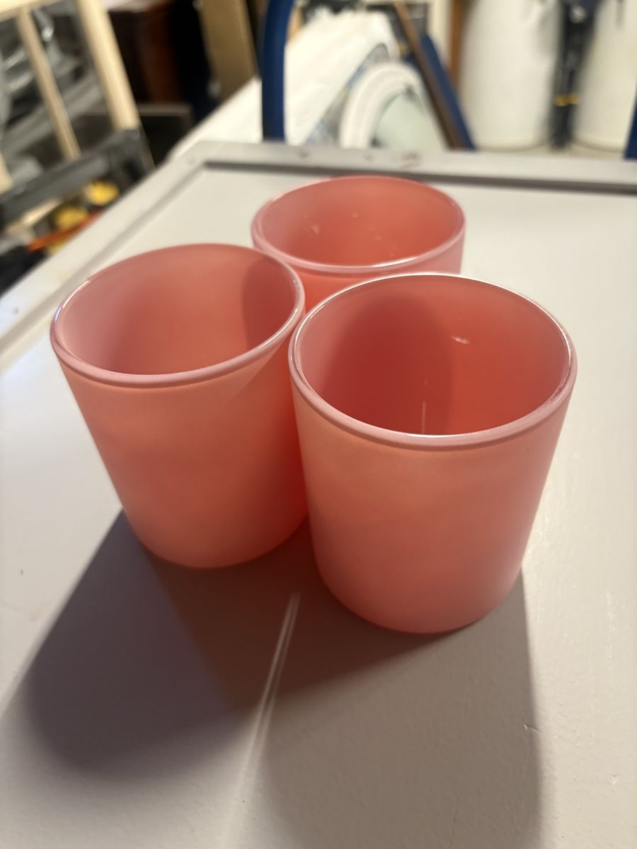 Pink Candle Jars (Bulk – 14 oz Havana Style)