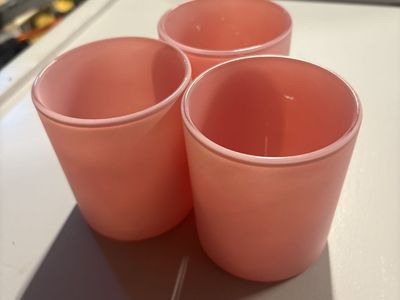 Pink Candle Jars (Bulk – 14 oz Havana Style)