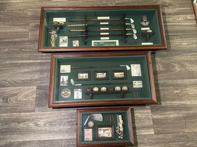 Set Of Vintage Golf Shadow Boxes
