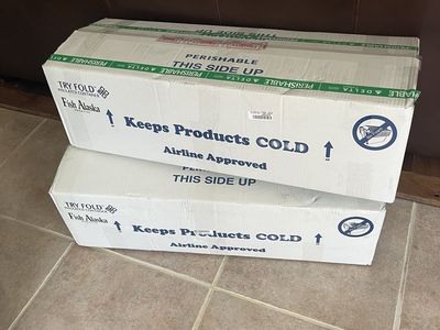 50 pound insulated shipping fish boxes $25.00 each