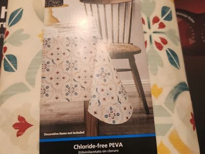 vinyl table cloth 64x108