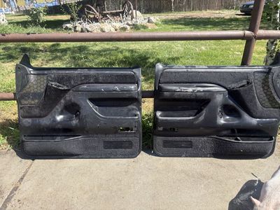 Used Ford F-150 Door Panels (Pair) - Black, Front Driver & Passenger Side