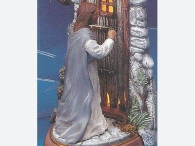 Creative Paradise 2329 Small Door Ceramic Casting Mold 11.5" Tall Religious Scene