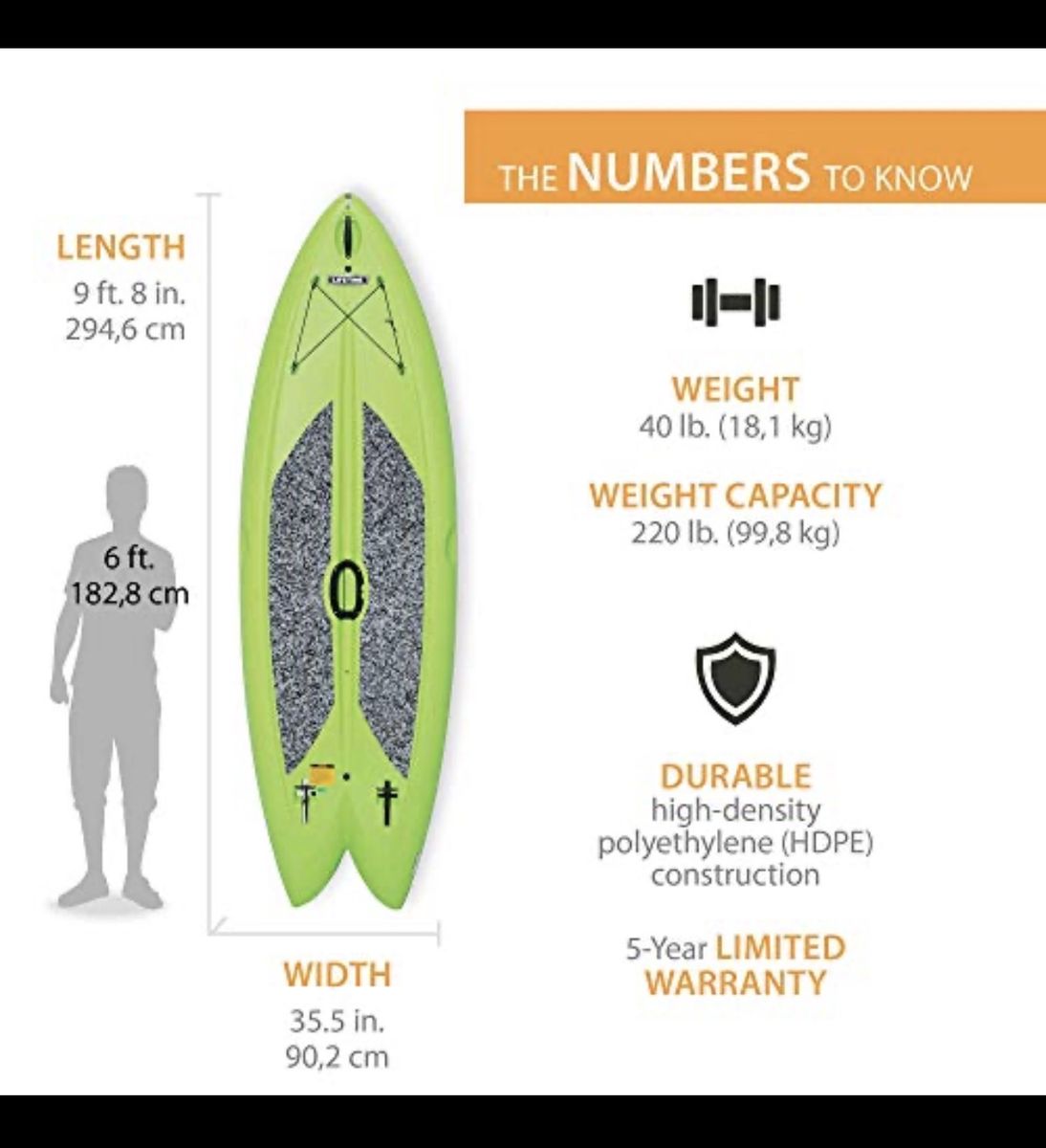 Lifetime Kayak and Paddle Board Set - Used Good Condition
