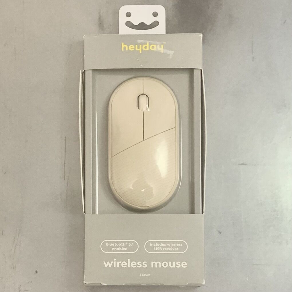 Bluetooth Wireless Mouse Stone White Retro HeyDay