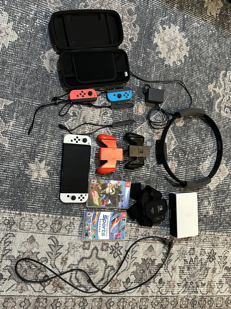 Nintendo Switch OLED with 4 Controllers Bundle