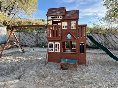 Play Set with Slide, Swings