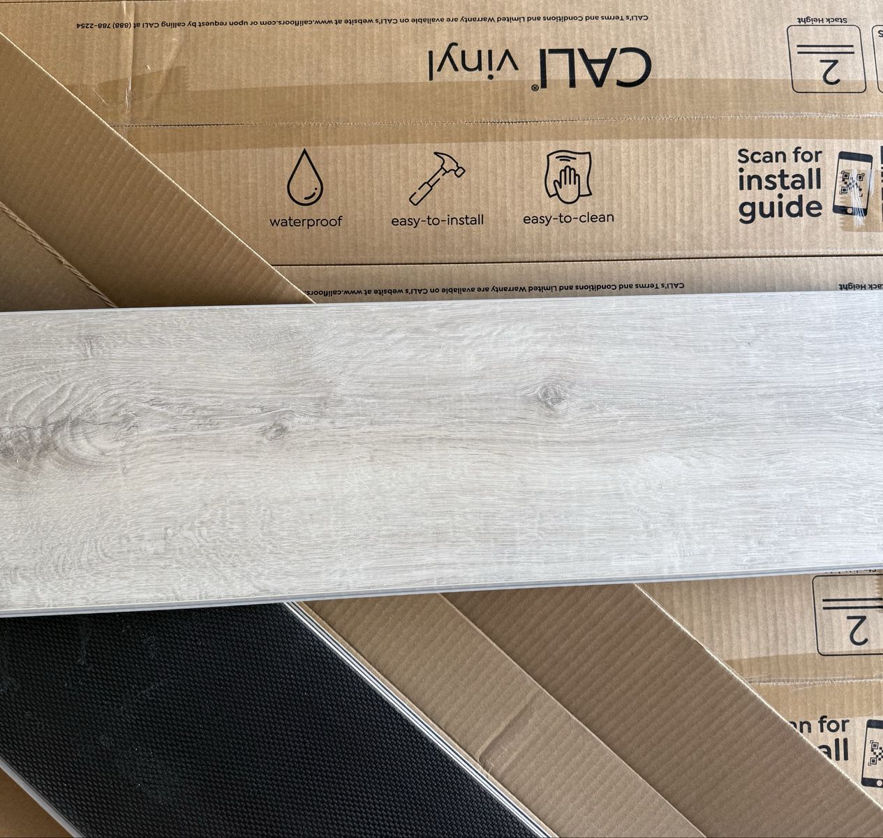 1080SqFt Waterproof White Aspen Luxury Vinyl Plank Flooring LVP