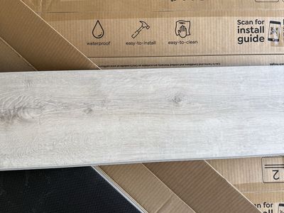 1080SqFt Waterproof White Aspen Luxury Vinyl Plank Flooring LVP