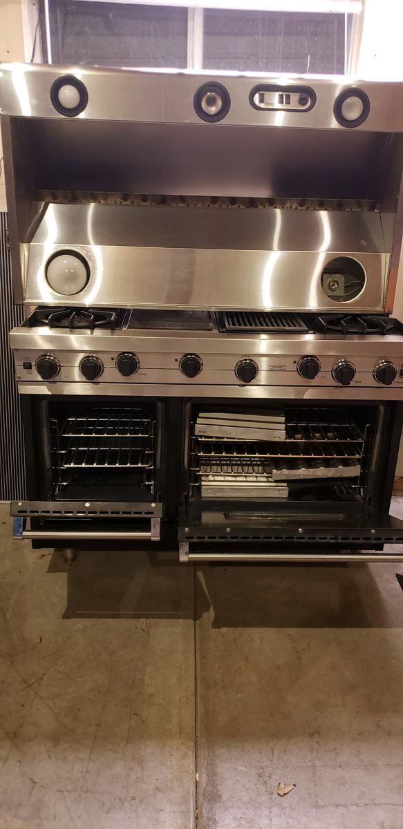 48" viking professional stove with 48" hood