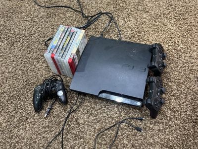 Sony PlayStation 3 PS3 Console Bundle with 3 Controllers and 8 Games