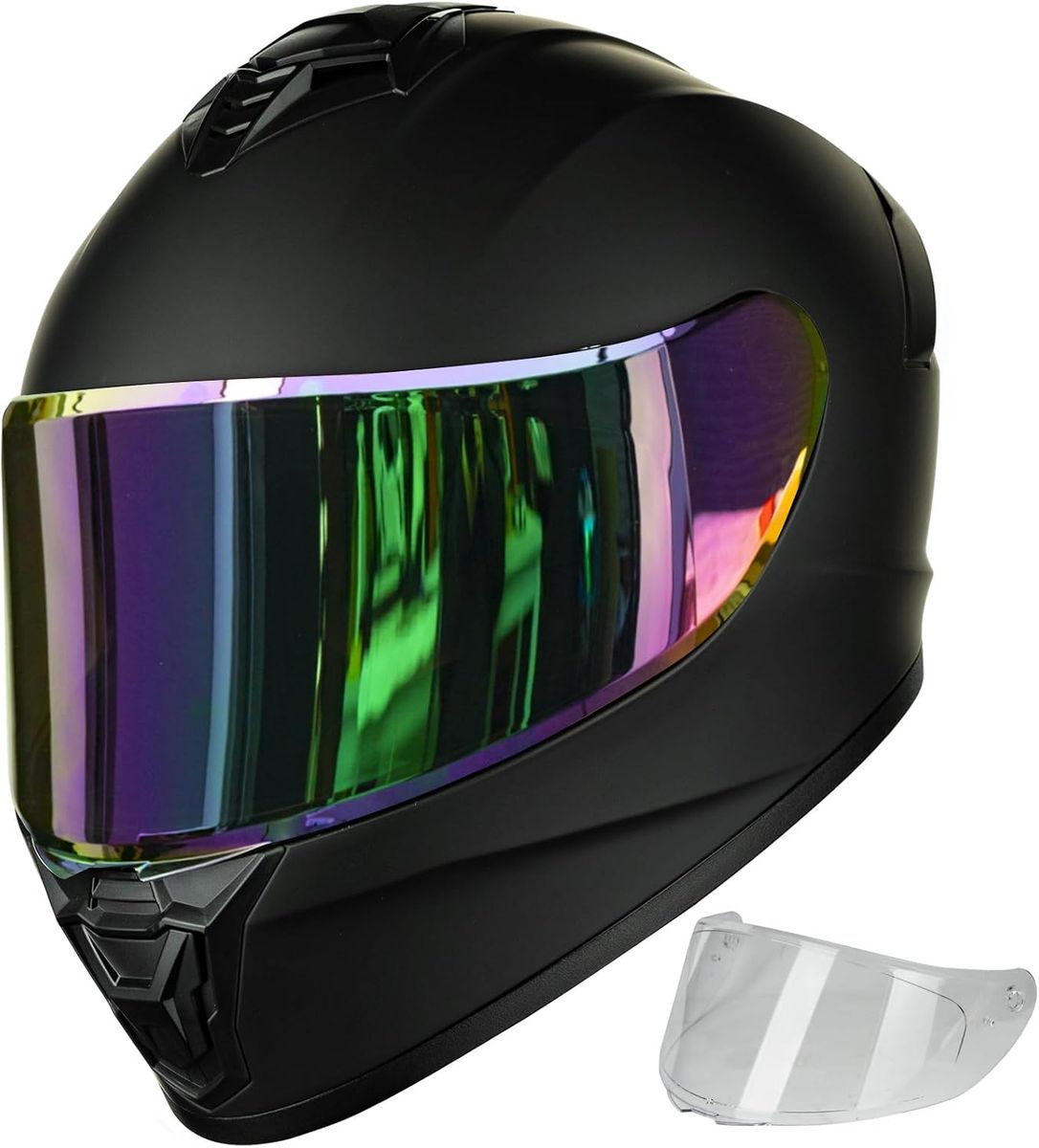 New Motorcycle Helmet (Auboa Model AU-T801 - Size L)