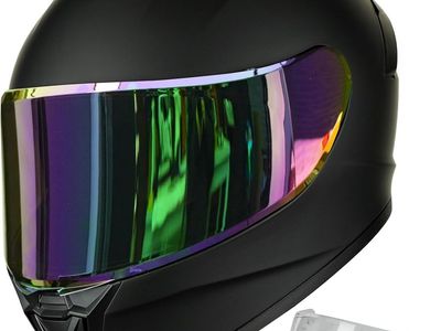 New Motorcycle Helmet (Auboa Model AU-T801 - Size L)
