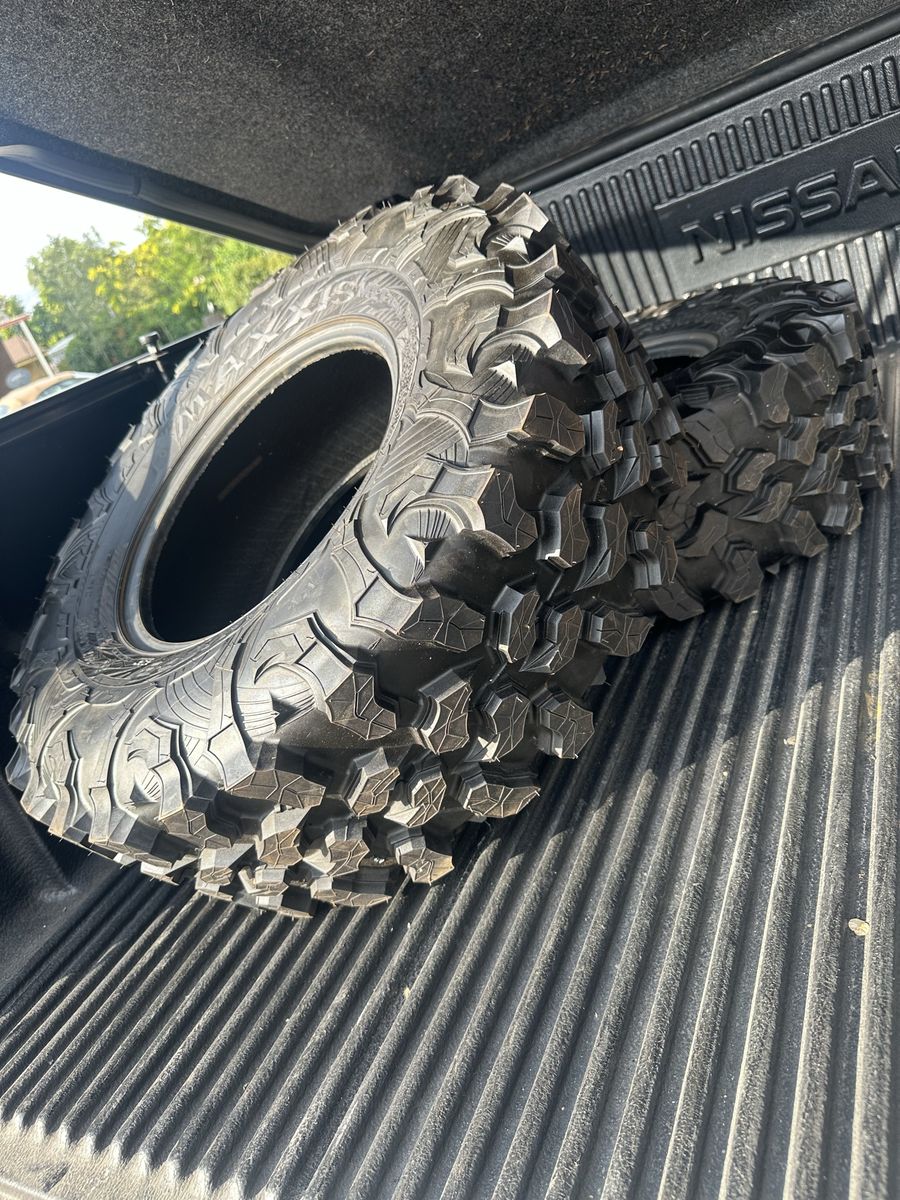 These are brand new never been used  Maxxis Carnivore ATV/UTV Off-Road Tires set of 4 800/OBO
