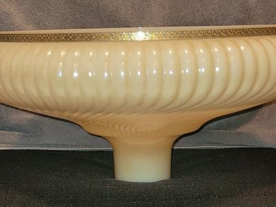 Vintage NuGold Swirled Torchiere Lamp Shade