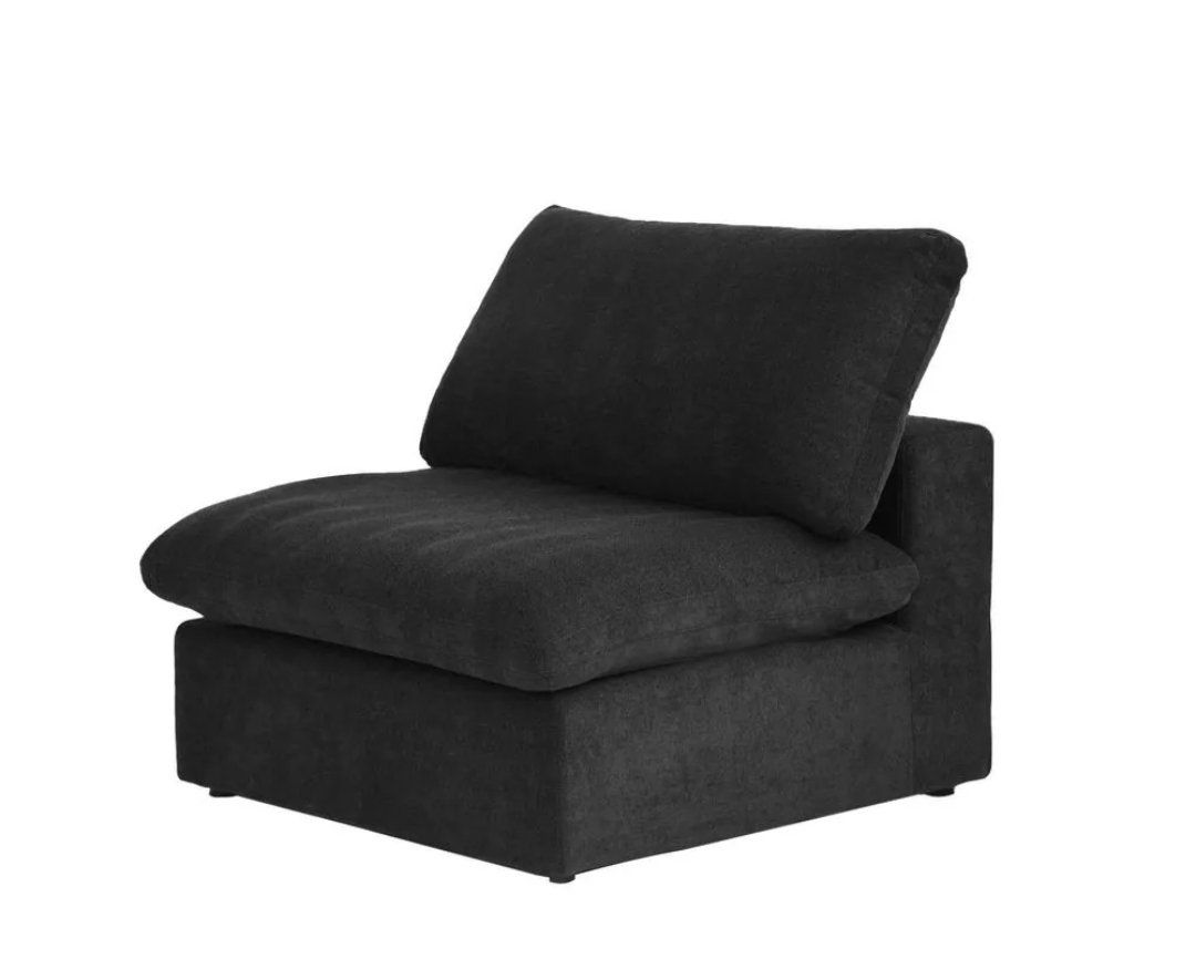 Modern Armless Modular Chair – New in Original Packaging – Black # 436