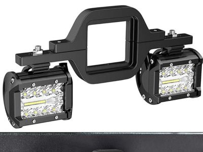 4" LED Backup lights with trailer hitch mount