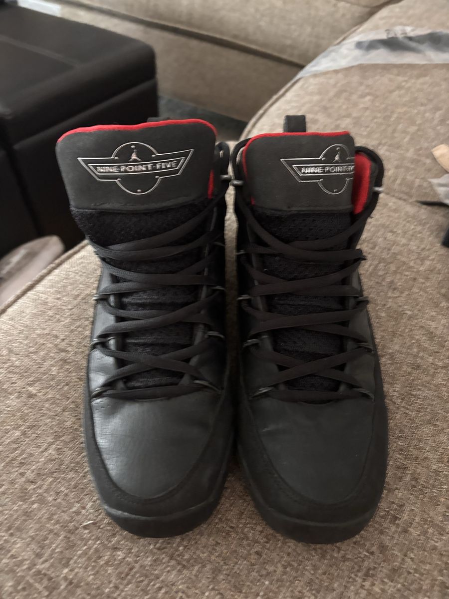 Air Jordan 6.5 Y Black And Leather Shoes