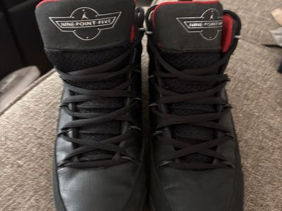 Air Jordan 6.5 Y Black And Leather Shoes