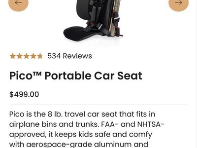 Wayb Pico Travel Carseat