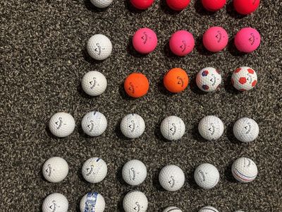 Callaway Used Golf Balls - Lot of 43 (White, Neon Yellow, Orange, Red, Pink, Soccer Pattern)
