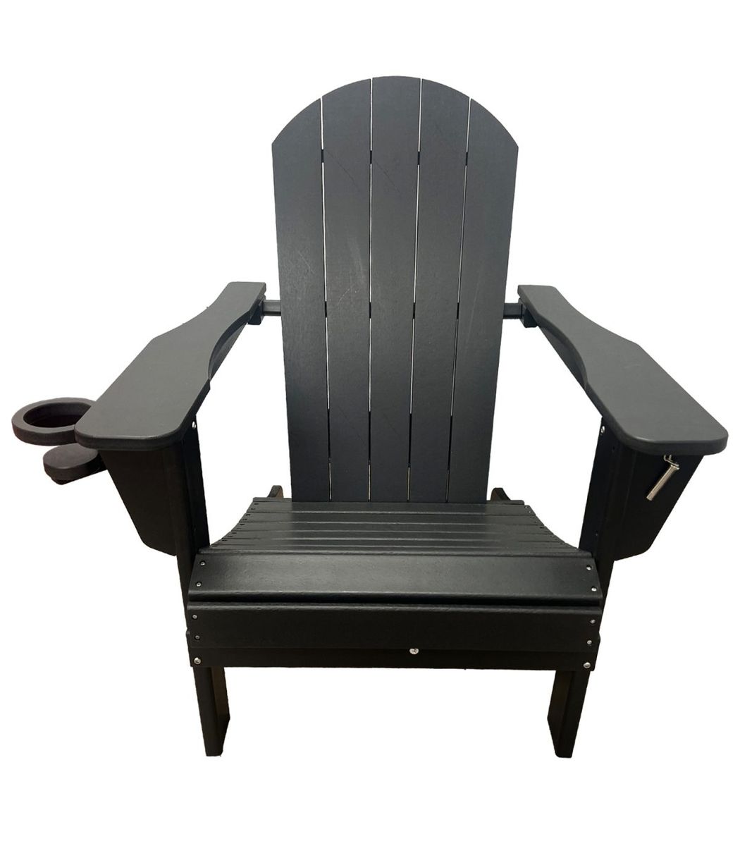 NEW Peerless Foldable Adirondack Chair – Black – $199
