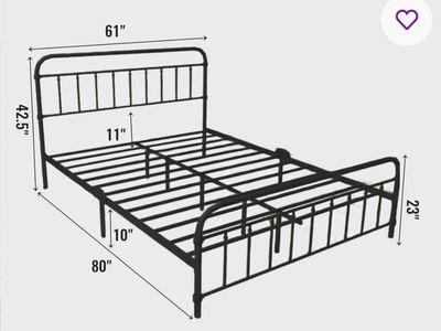 Queen farmhouse bedframe