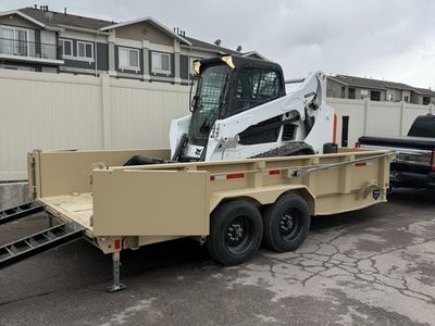 Track CTL Skid Steer + Dump Trailer Rental - Bobcat T595 Combo - Utah County Pickup
