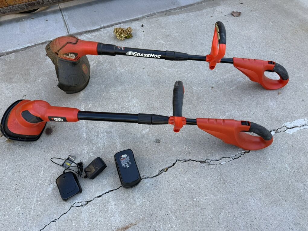 Black And Decker Tiller And Weed Wacker Set