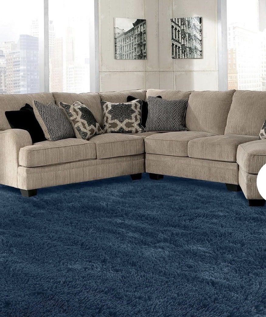 Navy Blue 9x12 Rug - Living Room Area Rug