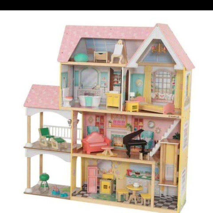 KidKraft Lola Mansion Wooden Dollhouse with 30 Acc