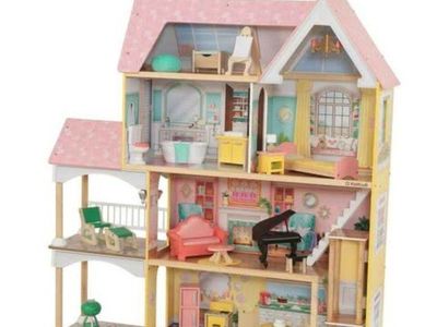 KidKraft Lola Mansion Wooden Dollhouse with 30 Acc
