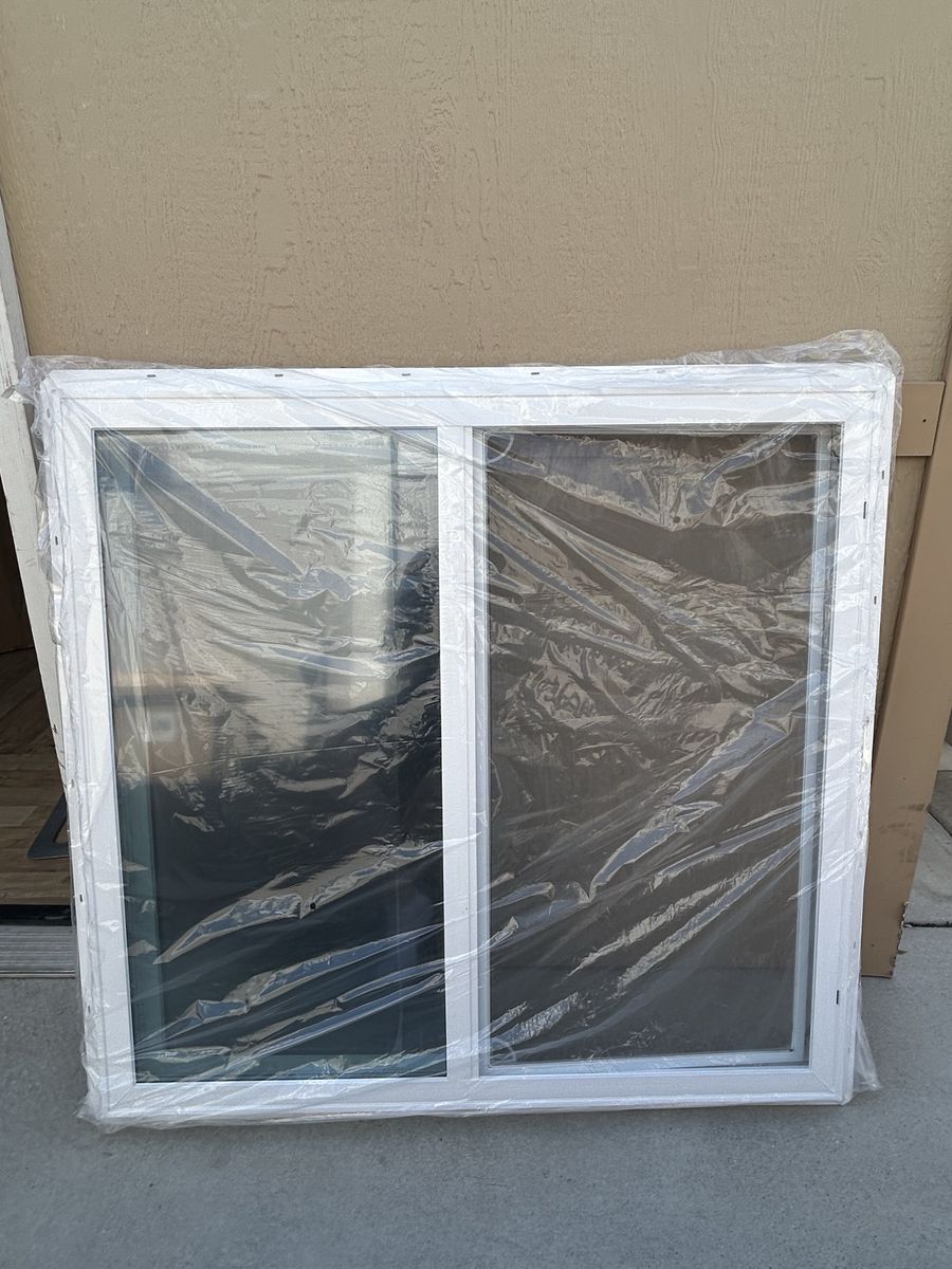 New White Vinyl Single Window