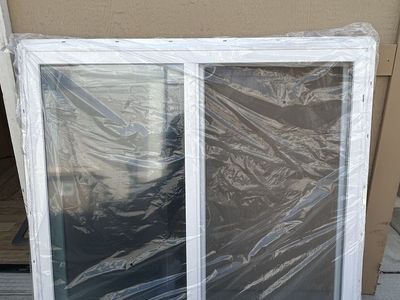 New White Vinyl Single Window
