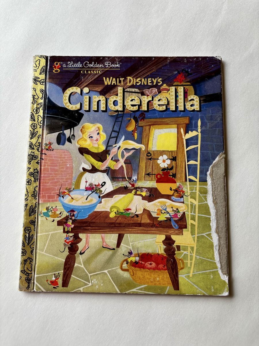 Walt Disney's Cinderella A Little Golden Book Classic Children's Vintage Book