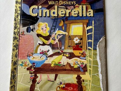 Walt Disney's Cinderella A Little Golden Book Classic Children's Vintage Book